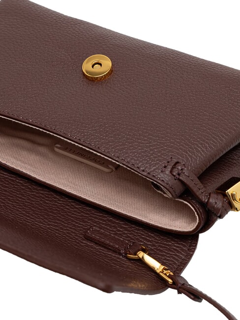 THESS Mini shoulder bag, in leather berry - Women&rsquo;s Bags