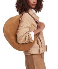 COCCINELLE THESS SUEDE BIM Maxi shoulder bag, in leather cognac - Women&rsquo;s Bags - 2