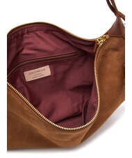 COCCINELLE THESS SUEDE BIM Maxi shoulder bag, in leather cognac - Women&rsquo;s Bags - 4