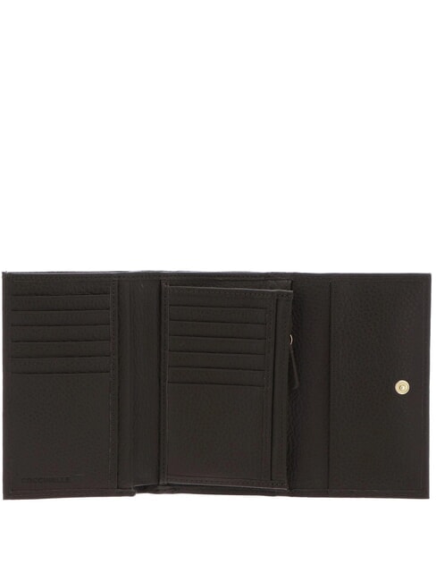 METALLIC SOFT Hammered leather bifold wallet mud - Women&rsquo;s Wallets