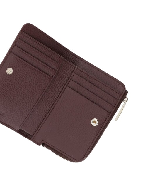 METALLIC SOFT Small leather wallet berry - Women&rsquo;s Wallets