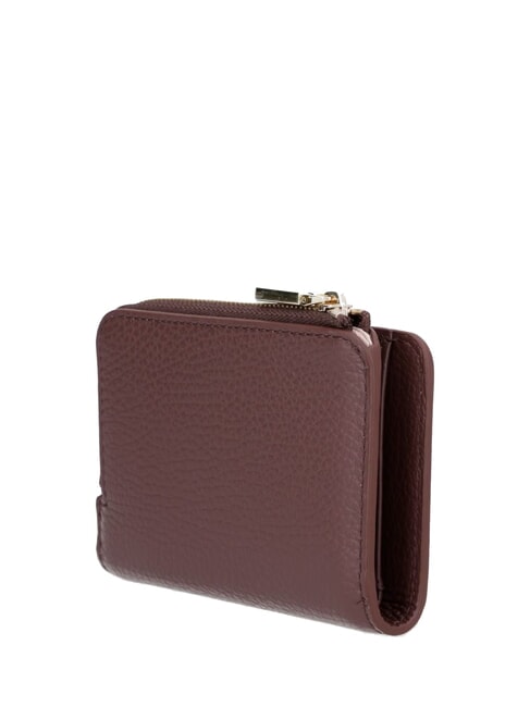 METALLIC SOFT Small leather wallet berry - Women&rsquo;s Wallets