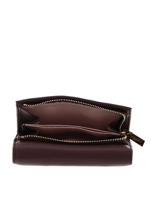 METALLIC SOFT Hammered leather bifold wallet berry - Women&rsquo;s Wallets