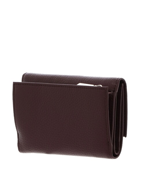 METALLIC SOFT Hammered leather bifold wallet berry - Women&rsquo;s Wallets