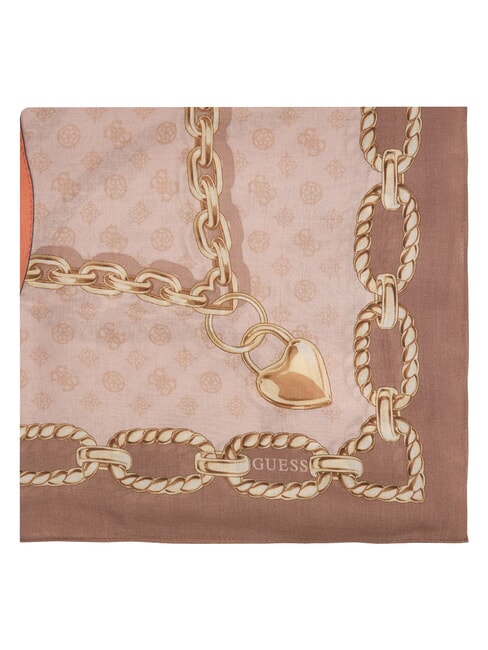 BASIC Printed scarf taupe - Scarves