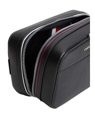 TOMMY HILFIGER TH CENTRAL Knurled beauty case with logo black - Beauty Case - 3