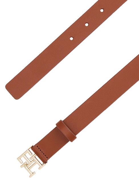TH LOGO Leather belt winter cognac - Belts