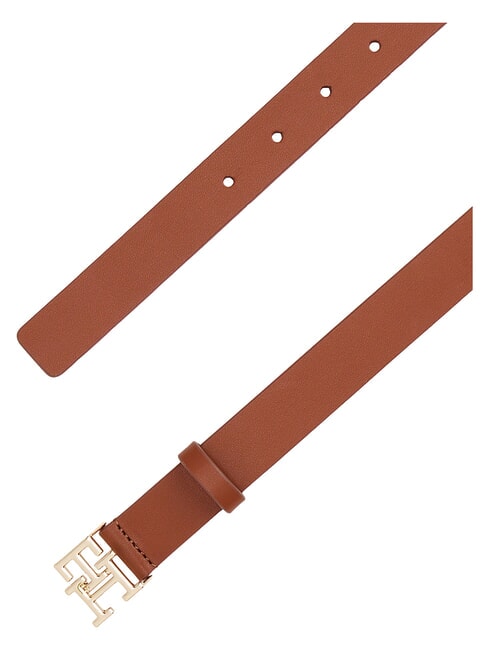 TH LOGO Leather belt winter cognac - Belts