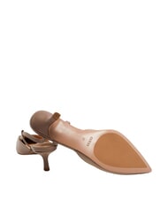 GUESS YANNO2 Leather d&eacute;collet&eacute; with 5.8 cm heel nude - Women&rsquo;s shoes - 4