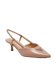 GUESS YANNO2 Leather d&eacute;collet&eacute; with 5.8 cm heel - Women&rsquo;s shoes