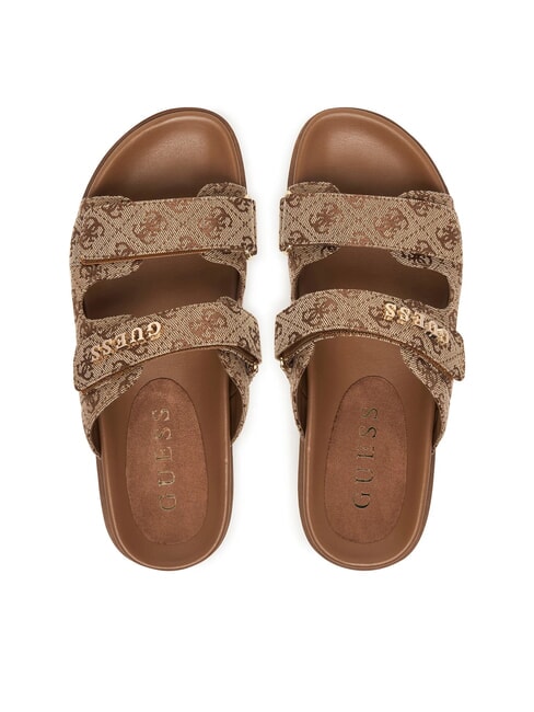 FAXON2 6.5 cm wedge sandals Beige / Brown - Women&rsquo;s shoes