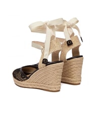 GUESS CHEYIN Espadrille sandals with 10 cm heel black natural - Women&rsquo;s shoes - 3