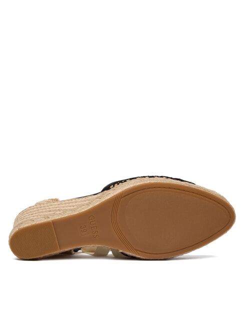 CHEYIN Espadrille sandals with 10 cm heel black natural - Women&rsquo;s shoes