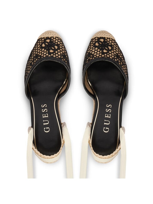 CHEYIN Espadrille sandals with 10 cm heel black natural - Women&rsquo;s shoes