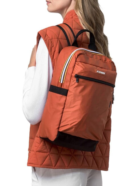 MID LAON Water-repellent nylon backpack orange brownish - Backpacks & School and Leisure