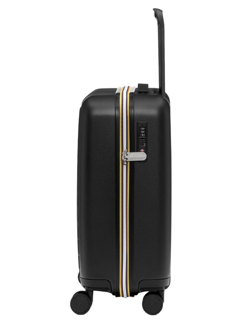EUDOXIE LOGO Hand luggage trolley, with K-Way monogram black pure - Hand luggage