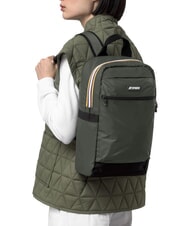 KWAY MID LAON Water-repellent nylon backpack green blackish - Backpacks & School and Leisure - 2