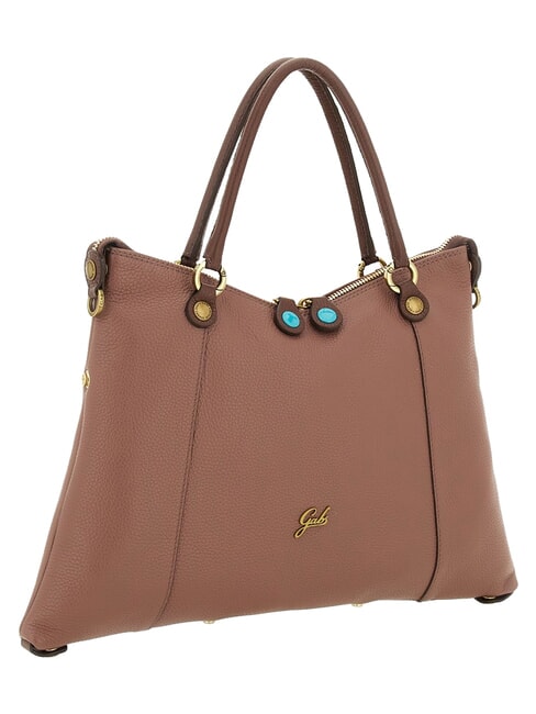 THAMARA PLUS Medium shoulder bag, in leather balsamic/sequoia - Women&rsquo;s Bags