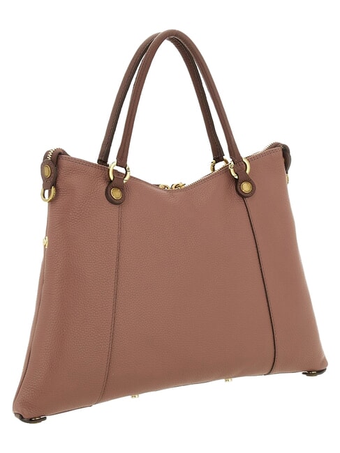 THAMARA PLUS Medium shoulder bag, in leather balsamic/sequoia - Women&rsquo;s Bags