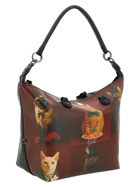 G3 PLUS Medium shopping bag, convertible worldwide cats red - Women&rsquo;s Bags