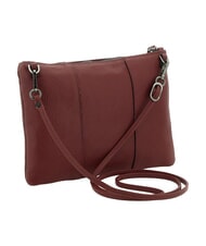 GABS BEYONCE Medium leather clutch bag with shoulder strap cardinal - Women&rsquo;s Bags - 3