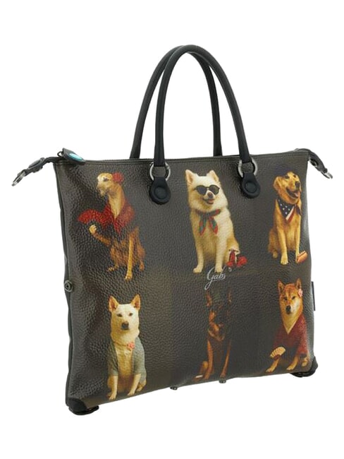 G3 PLUS Medium shopping bag, convertible worldwide dogs gray - Women&rsquo;s Bags