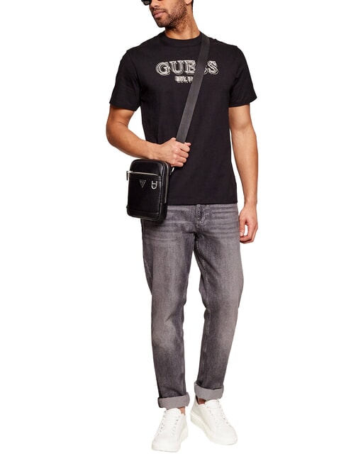 MONACO Mini Leather Bag BLACK - Over-the-shoulder Bags for Men