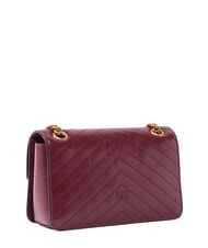 PINKO LOVE ONE LIGHT Mini quilted leather bag intense currant-antique gold - Women&rsquo;s Bags - 2
