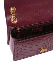 PINKO LOVE ONE LIGHT Mini quilted leather bag intense currant-antique gold - Women&rsquo;s Bags - 4