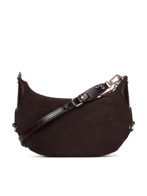 MARSHA Shoulder bag, in suede leather VERDONE - Women&rsquo;s Bags