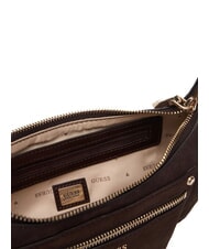 GUESS MARSHA Shoulder bag, in suede leather VERDONE - Women&rsquo;s Bags - 4