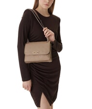 GUESS ANISE Mini shoulder bag / crossbody bag dark taupe logo - Women&rsquo;s Bags - 2