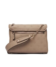 GUESS ANISE Mini shoulder bag / crossbody bag dark taupe logo - Women&rsquo;s Bags - 3