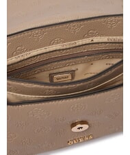 GUESS ANISE Mini shoulder bag / crossbody bag dark taupe logo - Women&rsquo;s Bags - 4