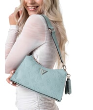GUESS CRESIDIA II Shoulder bag with zip light sage logo - Women&rsquo;s Bags - 3