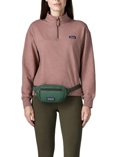 TERRAVIA MINI Small foldable pouch canopy green - Hip pouches