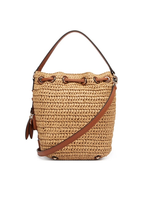 OFELIA Mini Bucket Bag with Shoulder Strap natural / cognac - Women&rsquo;s Bags