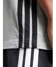 ADIDAS 3 STRIPES Short-sleeved, crew-neck T-shirt grey - T-shirt - 4