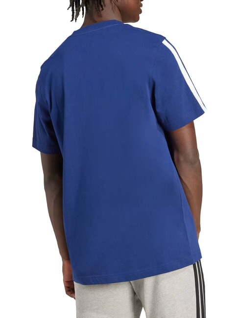 3 STRIPES Short-sleeved, crew-neck T-shirt blue - T-shirt