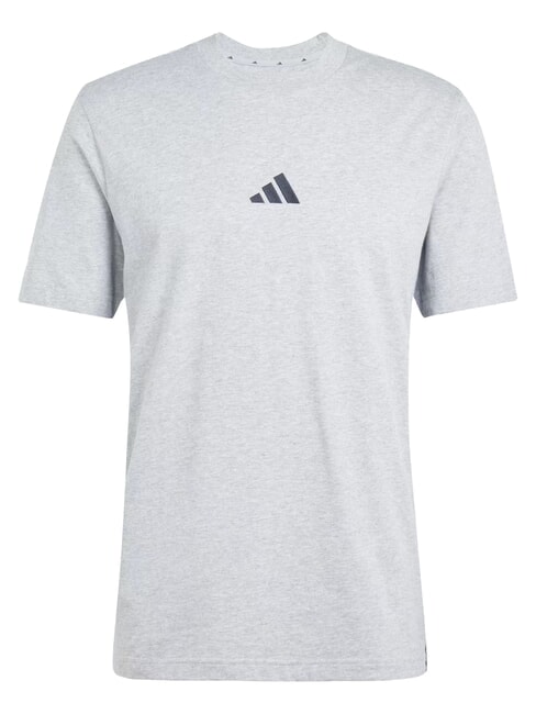 3 STRIPES Short-sleeved, crew-neck T-shirt grey - T-shirt