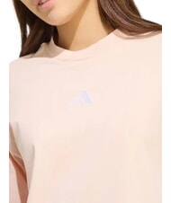 ADIDAS 3 STRIPES Short-sleeved T-shirt, pure cotton pink - T-shirt - 5