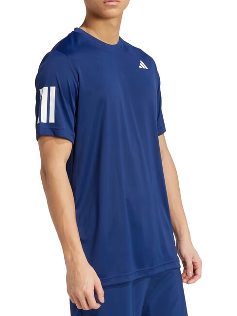 CLUB 3 STRIPES Tennis T-shirt blue - T-shirt