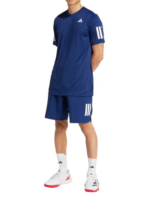 CLUB 3 STRIPES Tennis T-shirt blue - T-shirt