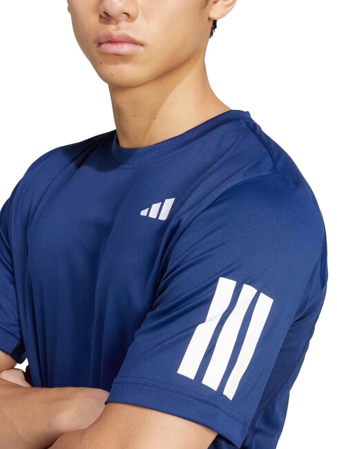 CLUB 3 STRIPES Tennis T-shirt blue - T-shirt