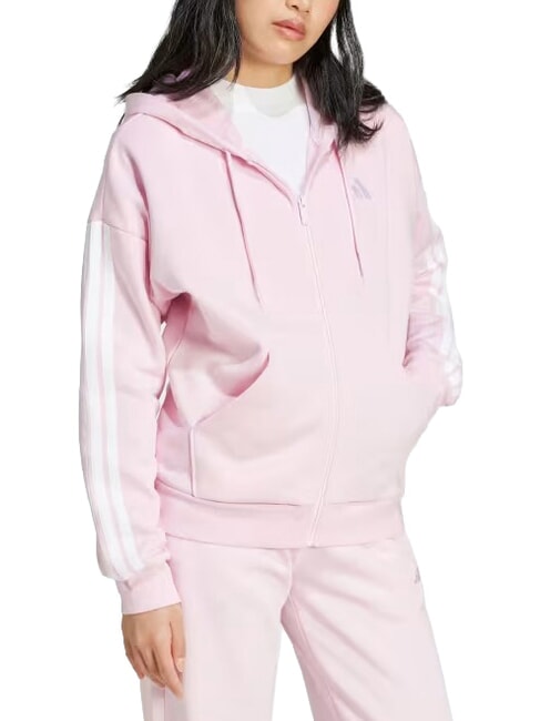 3 STRIPES Zip-up hoodie pink - Women's Sweatshirts
