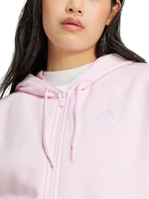 3 STRIPES Zip-up hoodie pink - Women's Sweatshirts