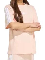 3 STRIPES Short-sleeved T-shirt, pure cotton pink - T-shirt