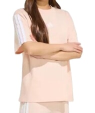 ADIDAS 3 STRIPES Short-sleeved T-shirt, pure cotton pink - T-shirt - 3