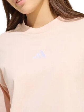 3 STRIPES Short-sleeved T-shirt, pure cotton pink - T-shirt