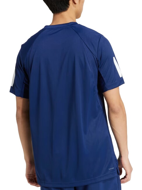 CLUB 3 STRIPES Tennis T-shirt blue - T-shirt